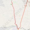 South end of Santa Fe Rail Trail, to Cerro Alto trailhead trail, distance, elevation, map, profile, GPS track
