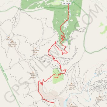 Mount Timpanogos Summit via Timpooneke Trail trail, distance, elevation, map, profile, GPS track