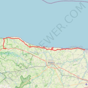 Landingsstranden trail, distance, elevation, map, profile, GPS track