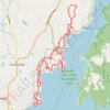 Long trail run in Folsom Lake State Recreation Area trail, distance, elevation, map, profile, GPS track