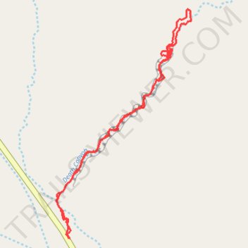 Death Canyon hiking / canyoneering trail, distance, elevation, map, profile, GPS track