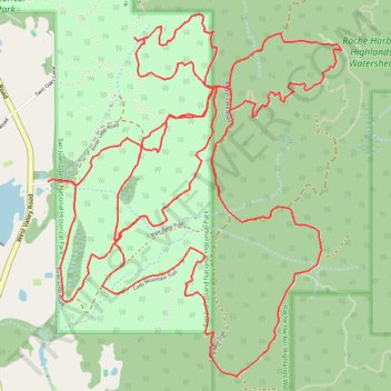 Mitchell Hill Trails trail, distance, elevation, map, profile, GPS track