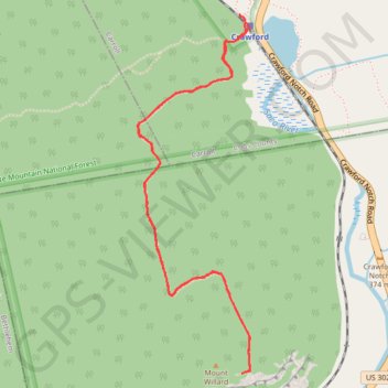Mount Willard Trail in White Mountain National Forest trail, distance, elevation, map, profile, GPS track