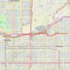 Mesa to Tempe Town Lake via stadium connector path trail, distance, elevation, map, profile, GPS track