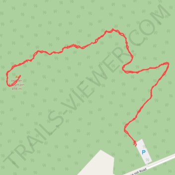 Hiking or horse trail on Vedder Mountain trail, distance, elevation, map, profile, GPS track