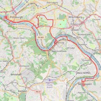 Four Rivers and Five Trails Loop trail, distance, elevation, map, profile, GPS track
