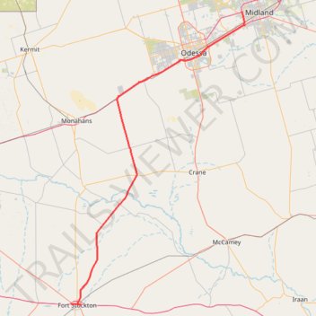 2026-06-26_10-30_Fri_stockton_to_midland trail, distance, elevation, map, profile, GPS track