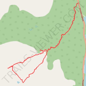 Tutshi Peak Loop trail, distance, elevation, map, profile, GPS track