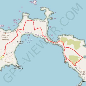 La Ponta de Sao Lourenço trail, distance, elevation, map, profile, GPS track