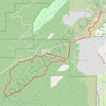 Deschutes Mountain Biking trail, distance, elevation, map, profile, GPS track