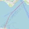 Hovertravel Ryde to Southsea trail, distance, elevation, map, profile, GPS track