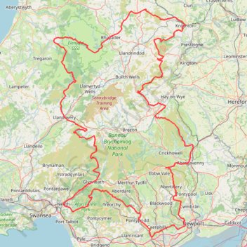 The Headstock 500 trail, distance, elevation, map, profile, GPS track