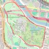 Royal Botanic Gardens and Kings Domain loop trail, distance, elevation, map, profile, GPS track