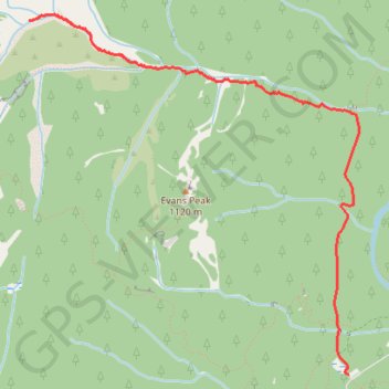 Evans Valley Trail - West Canyon Trail trail, distance, elevation, map, profile, GPS track